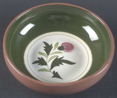 Thistle (Pink Thistle) 7" Round Vegetable Bowl