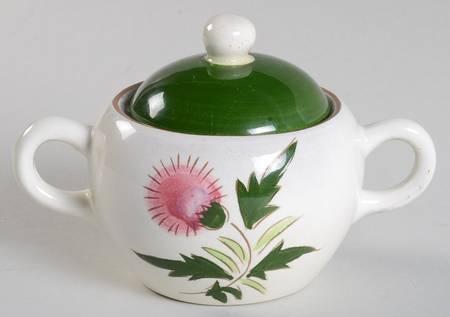 Thistle (Pink Thistle) Sugar Bowl & Lid