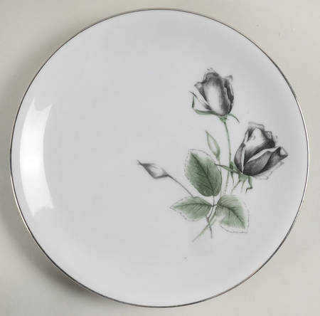 Midnight Rose Salad Plate