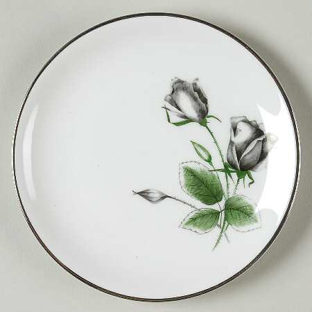 Midnight Rose Bread & Butter Plate