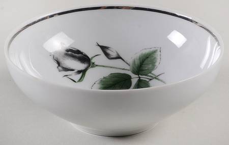 Midnight Rose Coupe Cereal Bowl