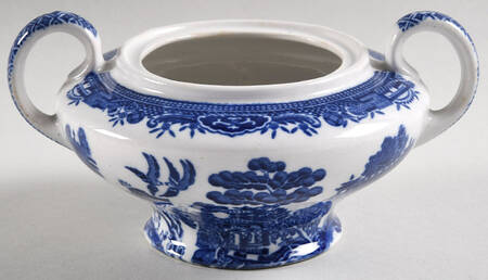 Willow Blue (Smooth) Sugar Bowl No Lid