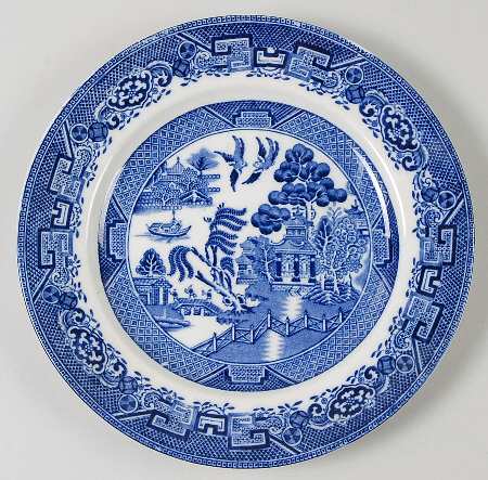 Willow Blue (Smooth) Luncheon Plate