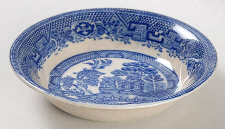 Willow Blue (Smooth) Fruit/Dessert (Sauce) Bowl