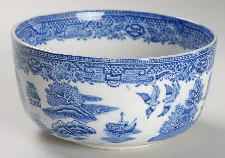 Willow Blue (Smooth) Cranberry Bowl