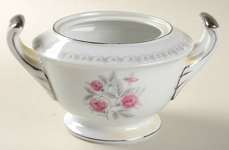 Dawn Rose Sugar Bowl No Lid by Summit