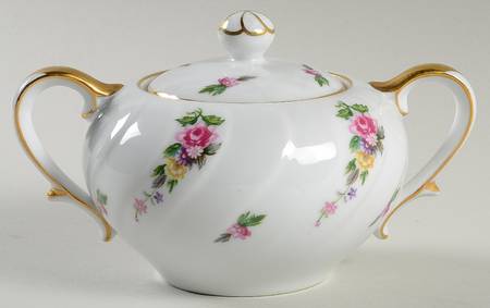 Floral Trail Sugar Bowl & Lid