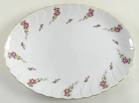 Floral Trail 12" Oval Serving Platter