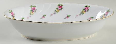 Floral Trail 10" Oval Vegetable Bowl