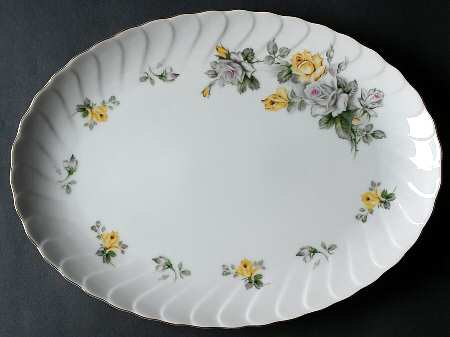 Summer Song 14" Oval Serving Platter by Swirl