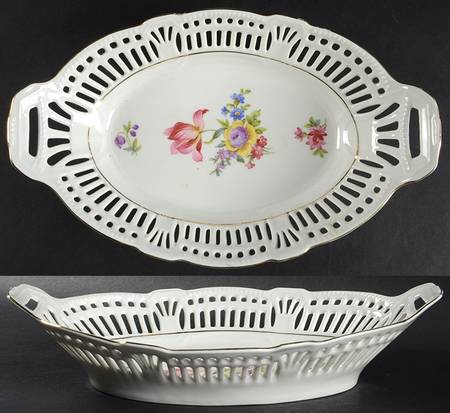 SWH8 12" Pierced Oval Bowl by Schwarzenhammer