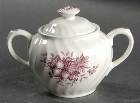 Desire (Plum) Sugar Bowl & Lid by Swinnertons