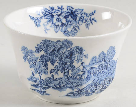 The Ferry Blue Open Sugar Bowl