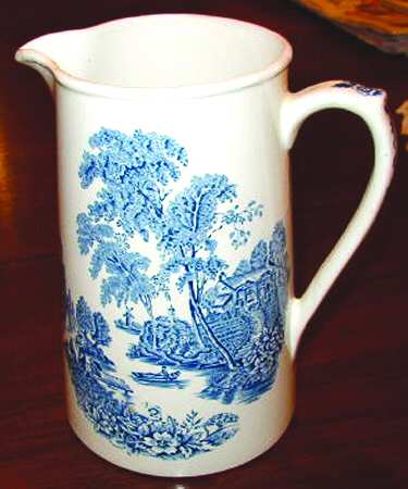 The Ferry Blue 32 Oz Pitcher