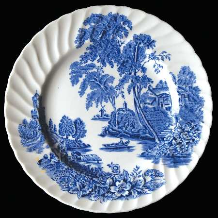 The Ferry Blue Bread & Butter Plate