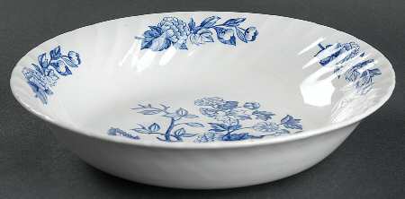 Indian Tree Blue Coupe Soup Bowl by Swinnertons