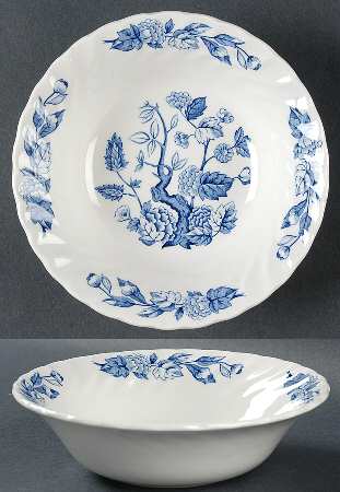 Indian Tree Blue Coupe Cereal Bowl by Swinnertons