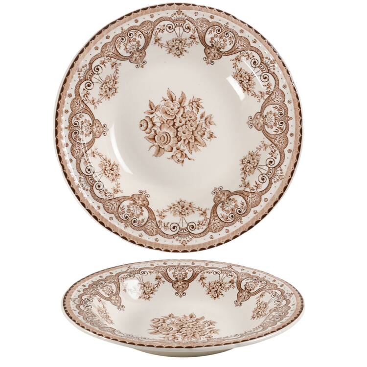Kent Brown Rim Soup Bowl