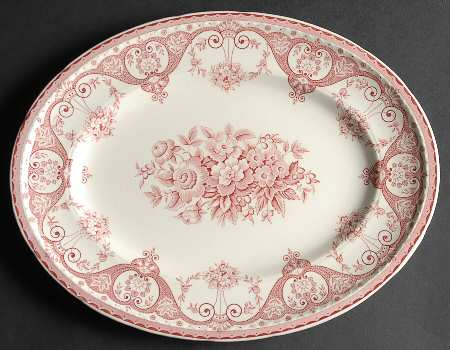 Kent Pink 12" Oval Serving Platter