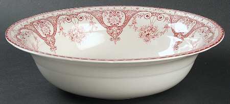 Kent Pink 9" Round Vegetable Bowl