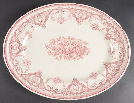 Kent Pink 14" Oval Serving Platter