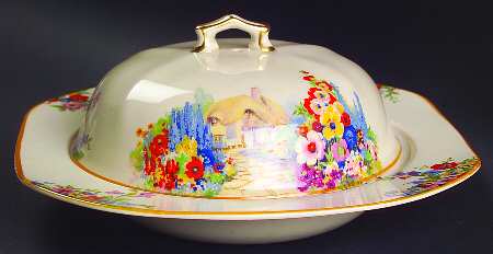 Old England Gardens Round Covered Butter