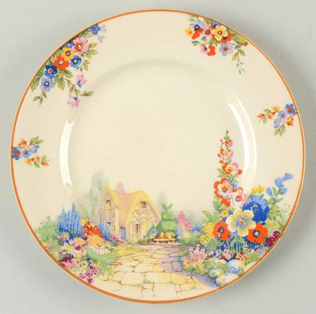 Old England Gardens Dessert/Pie Plate
