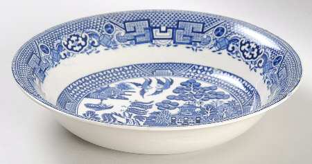 Old Willow Blue Coupe Soup Bowl