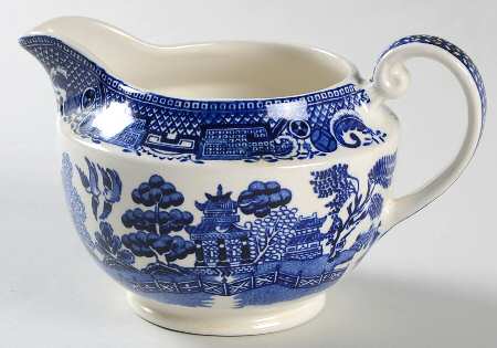 Old Willow Blue Creamer