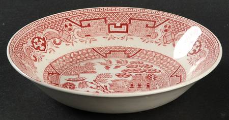 Old Willow Pink Fruit/Dessert (Sauce) Bowl