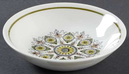 Paisley Green Fruit/Dessert (Sauce) Bowl