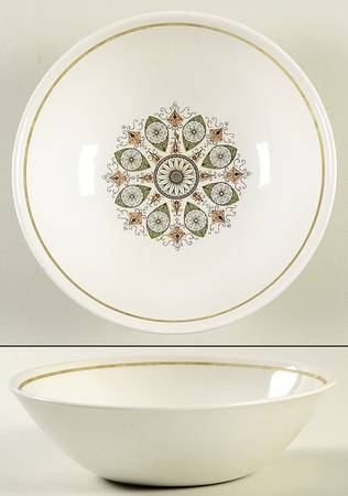 Paisley Green Coupe Cereal Bowl