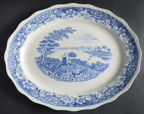Silverdale 12" Oval Serving Platter