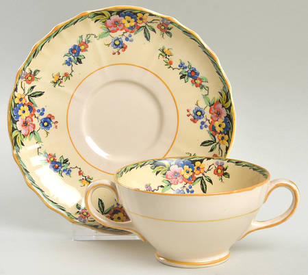 Surrey Footed Bouillon Cup & Saucer