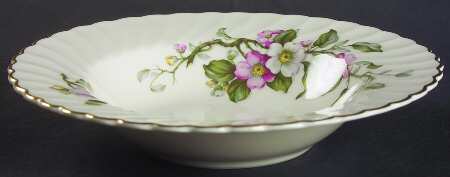 Apple Blossom Rim Soup Bowl
