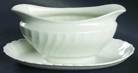 Beloved Gravy Boat with Attached Underplate