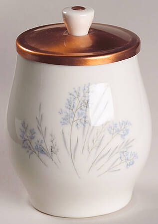 Blue Grass Sugar Bowl & Copper Lid