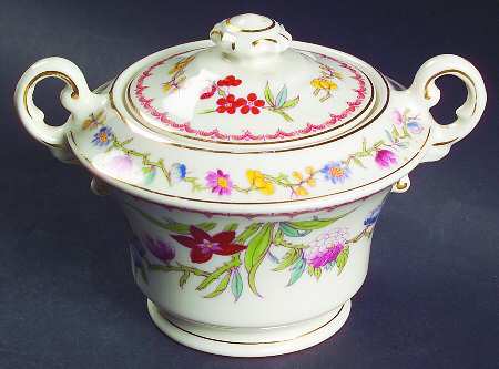 Bombay (Gold Trim) Sugar Bowl & Lid