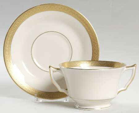 Bracelet Footed Bouillon Cup & Saucer
