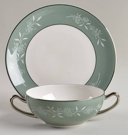 Candlelight Flat Cream Soup Bowl & Saucer Set