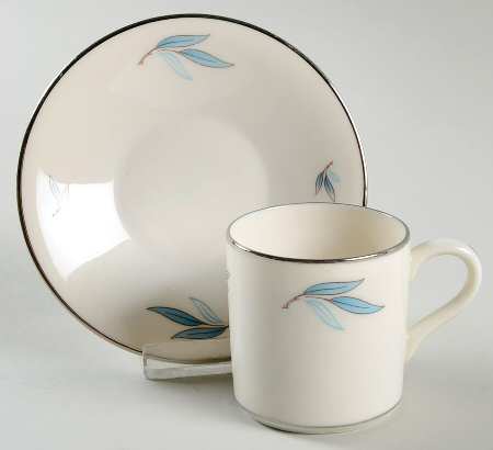 Celeste Flat Demitasse Cup & Saucer Set
