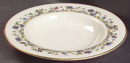 Cloisonne Large Rim Soup Bowl by Syracuse