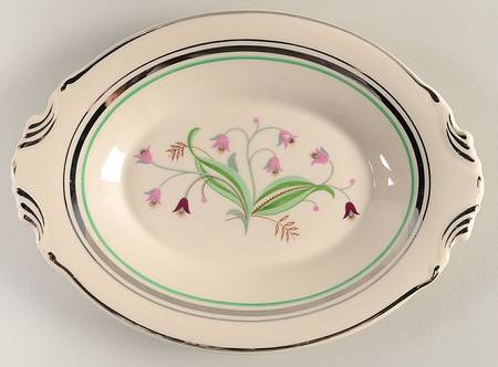 Coralbel (Virginia Shape, Platinum Trim) Relish/Gravy Underplate
