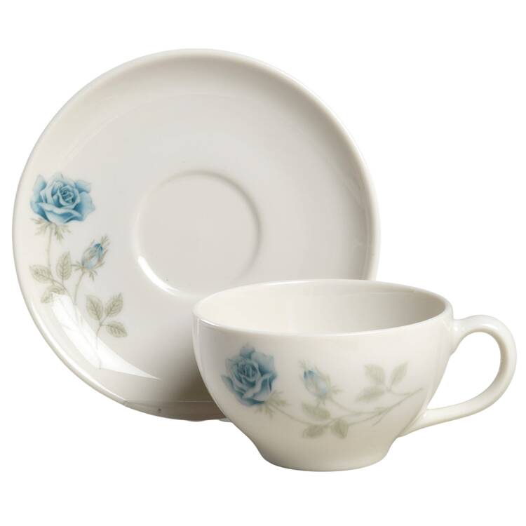 Concord Rose Flat Cup & Saucer Set