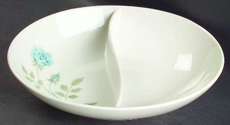 Concord Rose 10" Oval Divided Vegetable Bowl