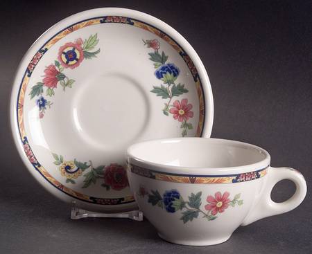 Dewitt Clinton (Pilgrim) Flat Cup & Saucer Set