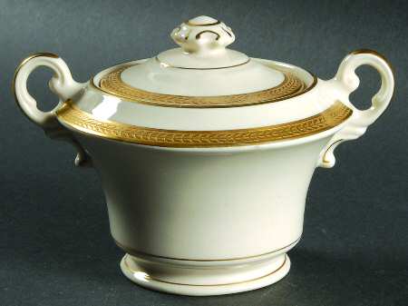 Diane (No Color Band) Sugar Bowl & Lid