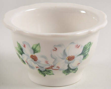 Dogwood (Restaurant, Scalloped, No Trim) Sugar Bowl No Lid