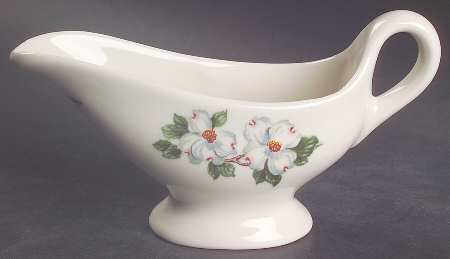 Dogwood (Restaurant, Scalloped, No Trim) Individual Gravy Boat