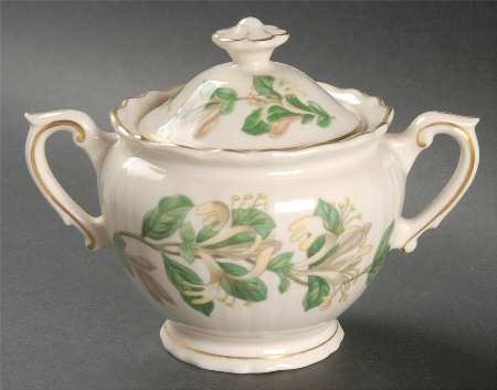 Honeysuckle Sugar Bowl & Lid